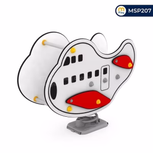 Nhún lò xo cao cấp Máy Bay - Đồ chơi ngoài trời mầm non Merryland