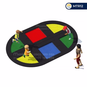 Bạt nhún trampoline cao cấp MTR12 - Đồ chơi ngoài trời Merryland