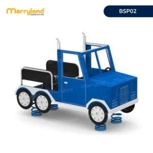 Nhún lò xo cao cấp Xe Jeep - Đồ chơi ngoài trời mầm non Merryland