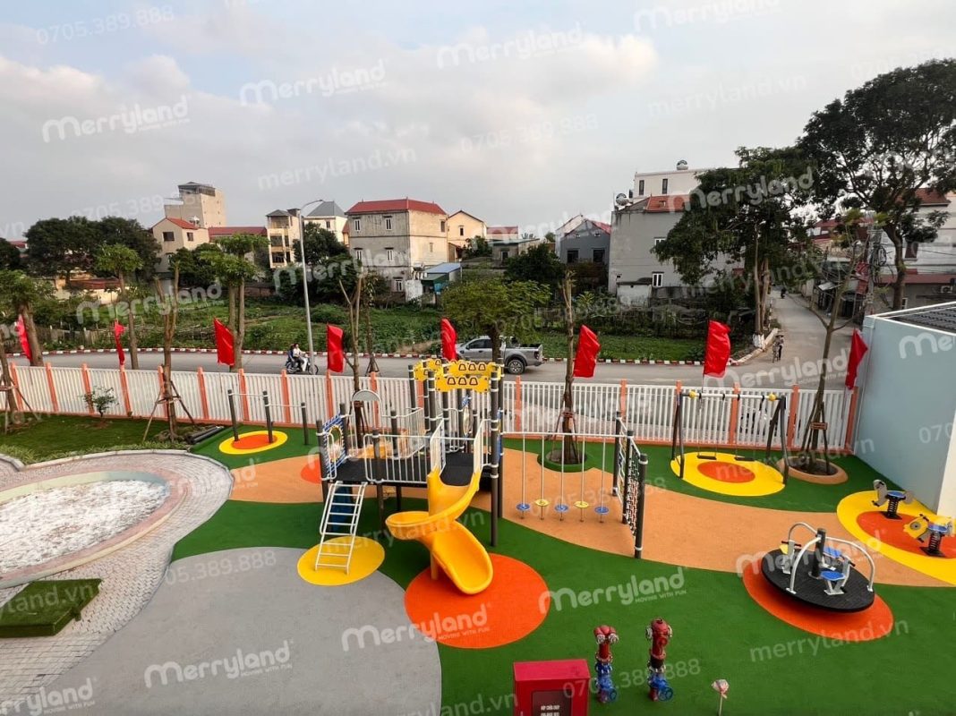 Vật liệu sàn EPDM được Merryland ưu tiên tư vấn cho chủ đầu tư ở các dự án sân chơi