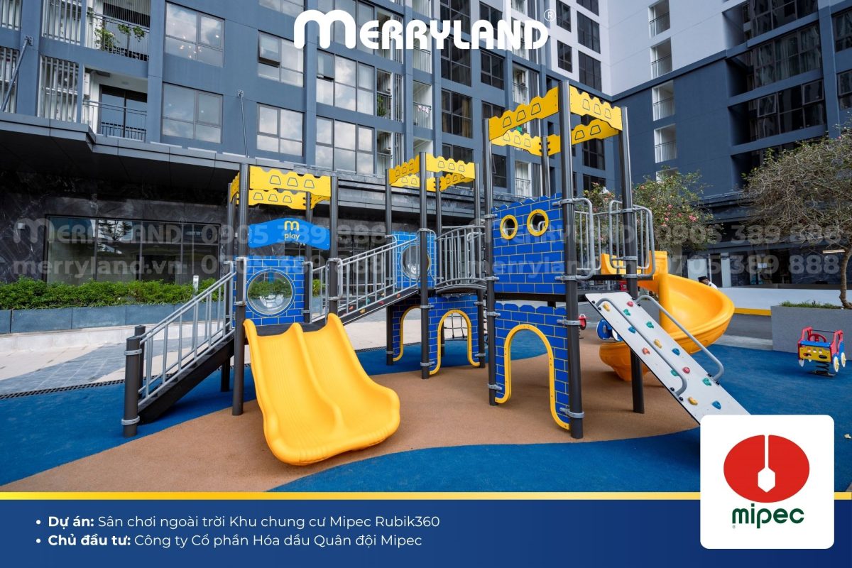 Thiết kế khu vui chơi trẻ em ngoài trời hiện đại và an toàn – Merryland LLC