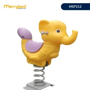 Thú nhún lò xo con voi MSP212 màu vàng tím của Merryland