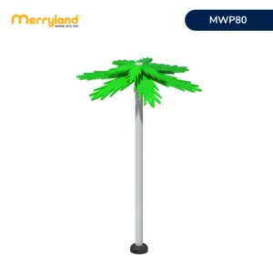 Thiết bị vui chơi nước MWP80 tạo hình cây cọ với thân cao và tán lá xanh rộng.